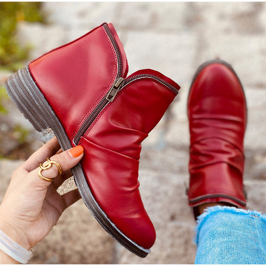 Stützende und trendige orthopädische Stiefel