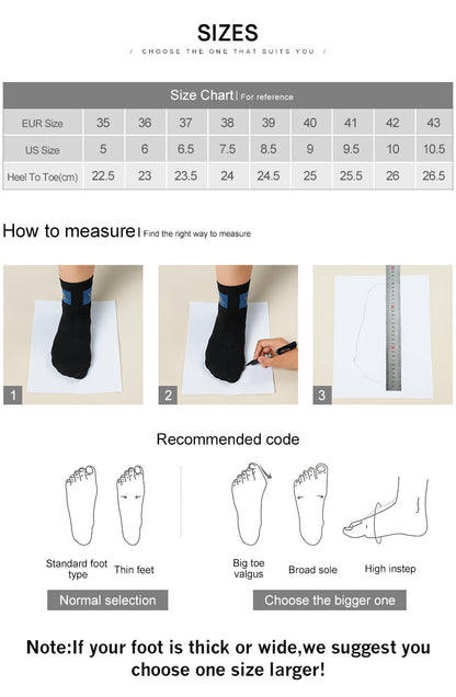 Schlanke und stützende orthopädische Heels