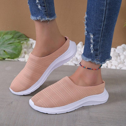 Bequeme feste Farbe Slip On flache Schuhe