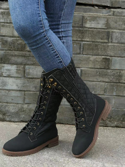 Lässige orthopädische Schnürstiefel