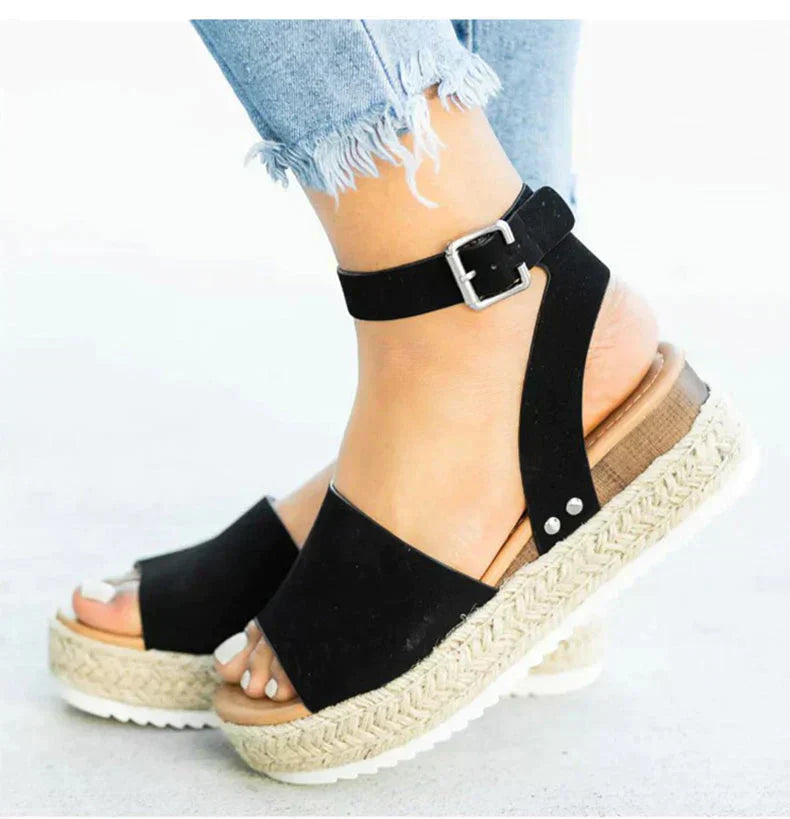 Espadrille Plateausandalen für Frauen