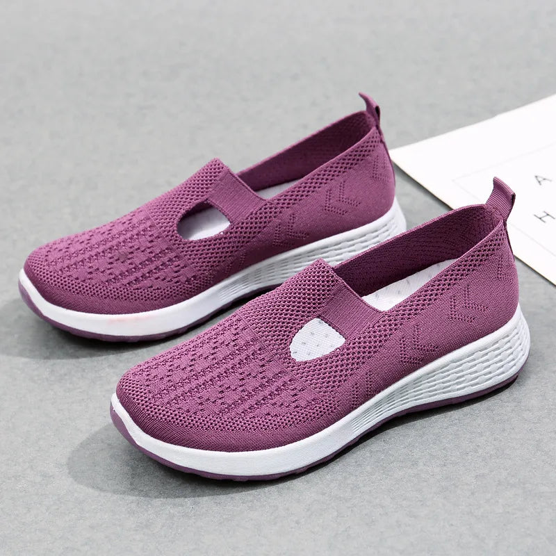 Mesh Slip-On Loafers für Frauen