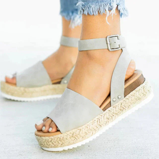 Espadrille Plateausandalen für Frauen