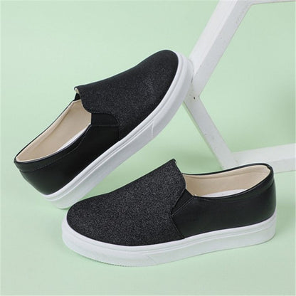 Trainers & Sneakers  | Round Toe Flat Shoes With Sequined Loafers Walking Shoes Women | Pink |  36.| thecurvestory.myshopify.com