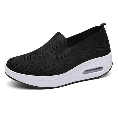 Frauen orthopädische Turnschuhe, Kissen Plattform Diabetiker Walking Schuhe Slip On