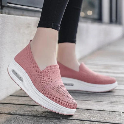 Frauen orthopädische Turnschuhe, Kissen Plattform Diabetiker Walking Schuhe Slip On