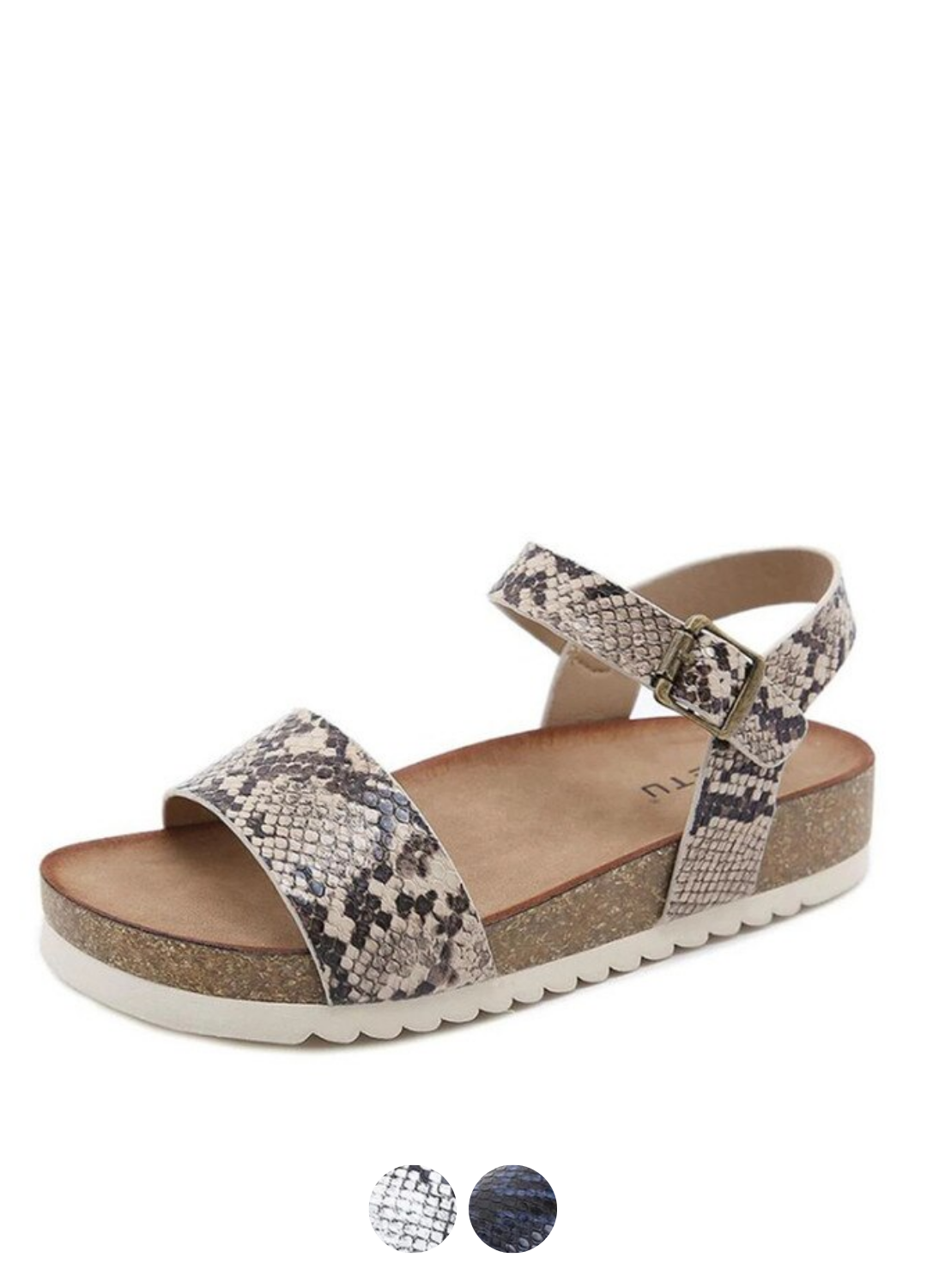 Damen Sandalen Sommer Leder Bequem