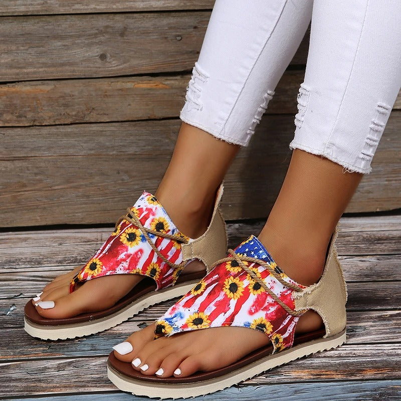 Bedruckte Sandalen Flip Flops